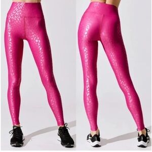 CARBON38 High Rise 28” Legging Leopard Takara Shine medium women’s pink